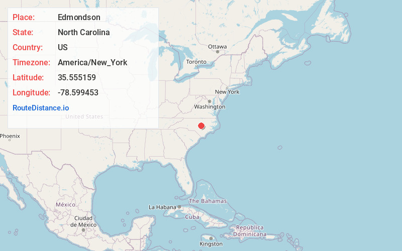 Map of Edmondson