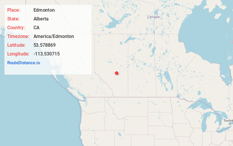 Map of Edmonton