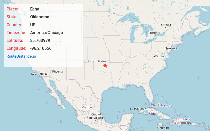 Map of Edna