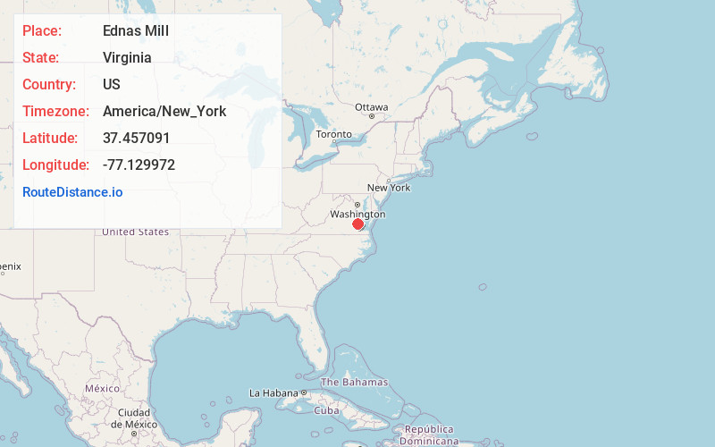 Map of Ednas Mill