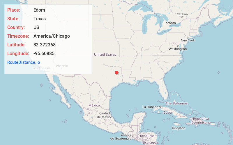 Map of Edom