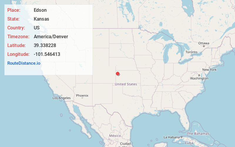 Map of Edson