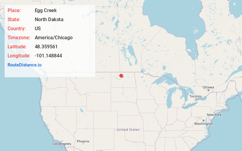 Map of Egg Creek