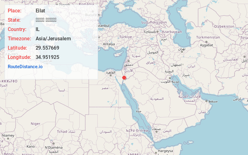 Map of Eilat