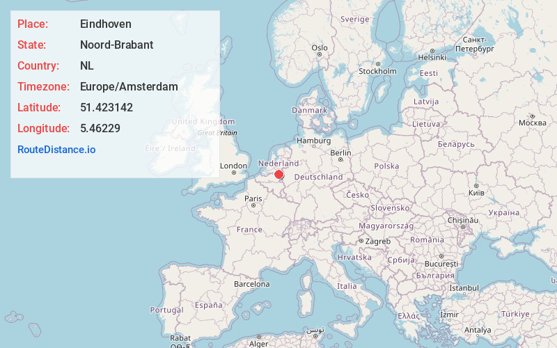 Map of Eindhoven