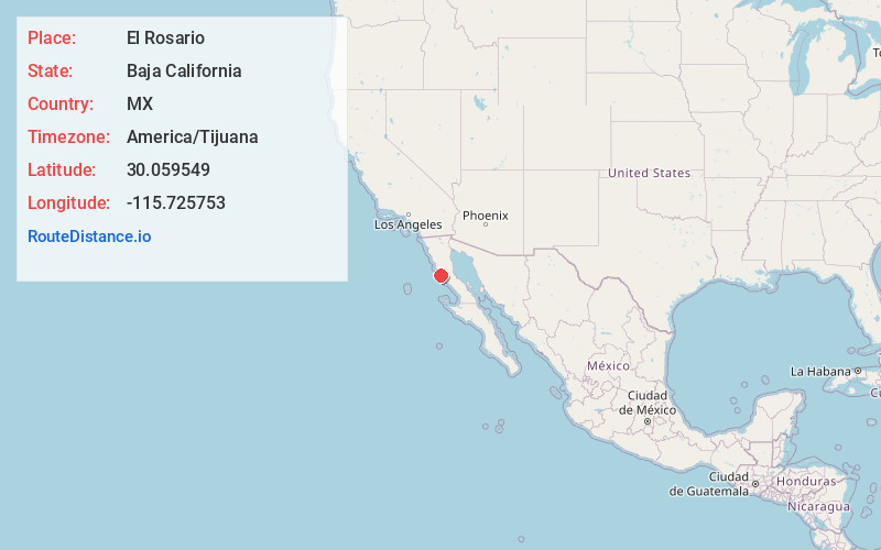 Map of El Rosario