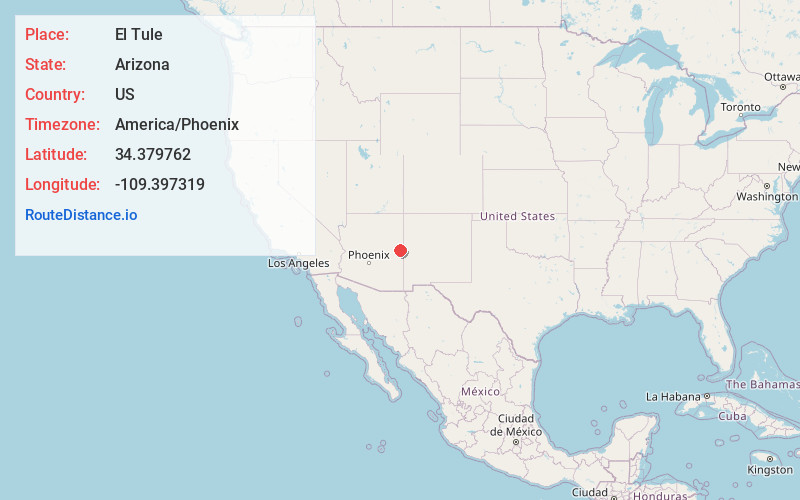 Map of El Tule