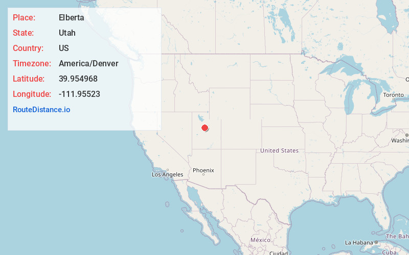 Map of Elberta
