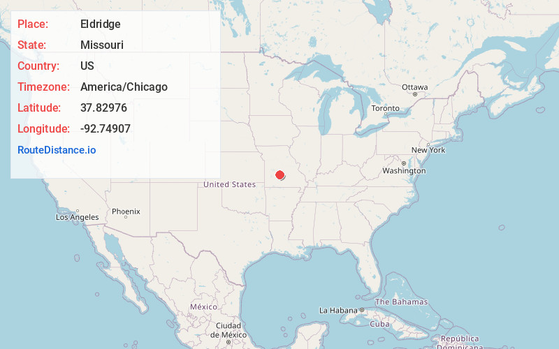 Map of Eldridge