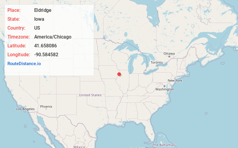 Map of Eldridge
