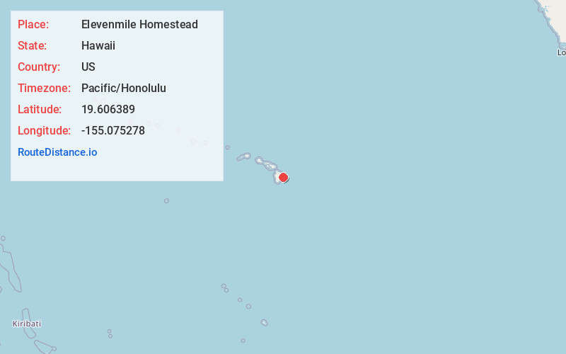 Map of Elevenmile Homestead