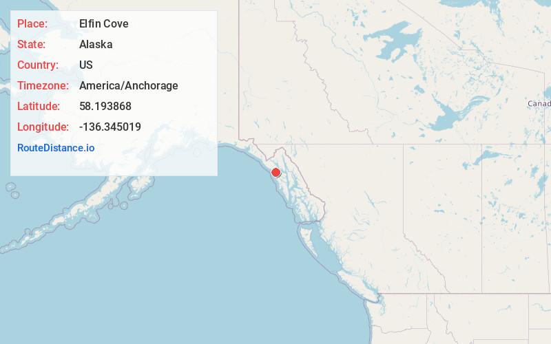 Map of Elfin Cove