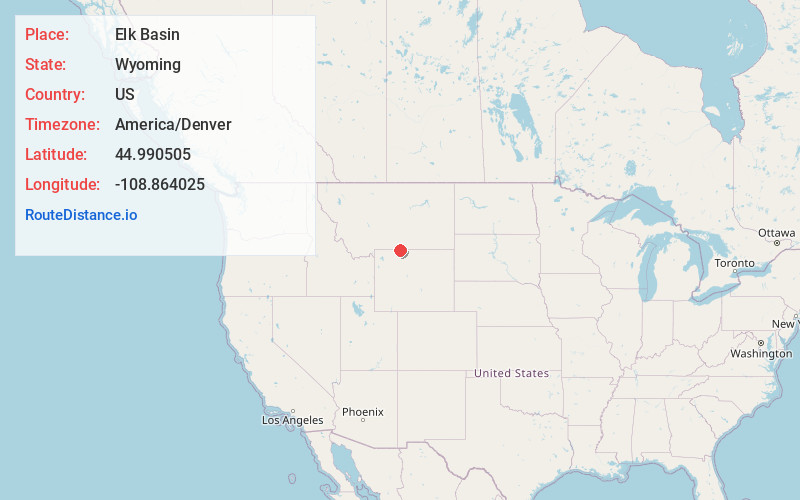 Map of Elk Basin