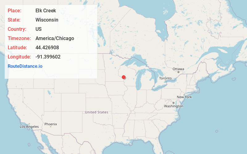Map of Elk Creek