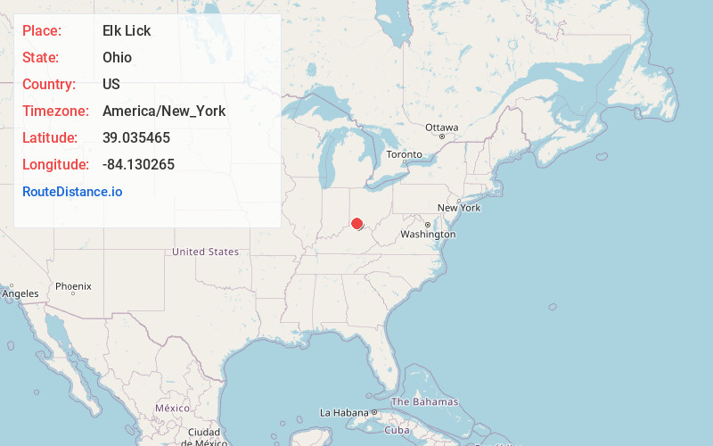 Map of Elk Lick