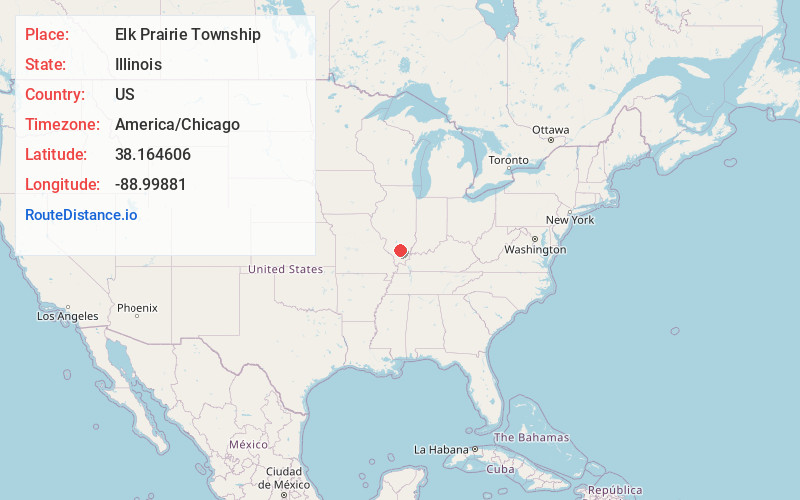 Map of Elk Prairie Township