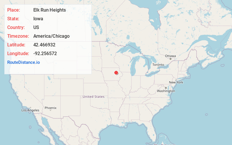 Map of Elk Run Heights