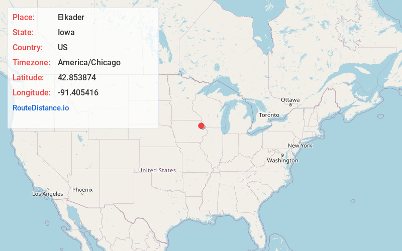 Map of Elkader