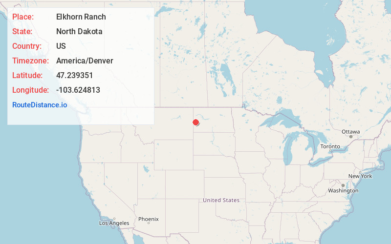 Map of Elkhorn Ranch