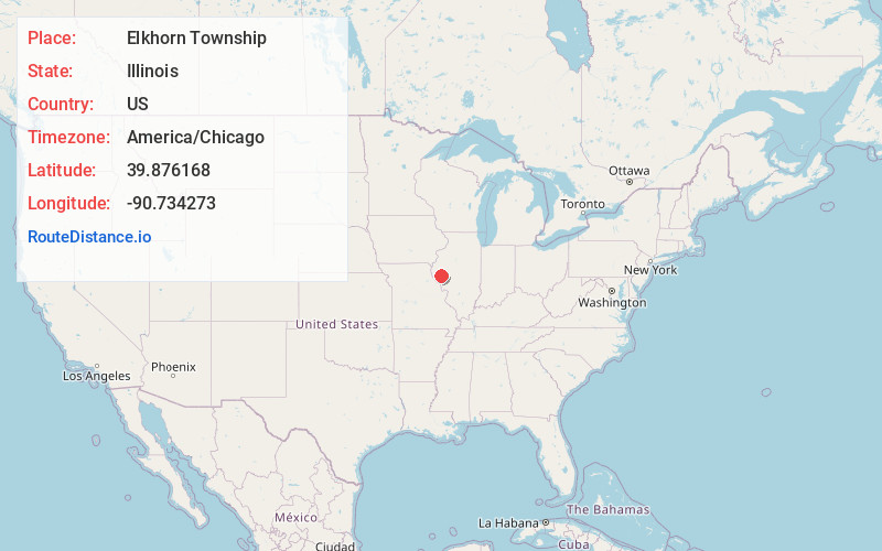 Map of Elkhorn Township