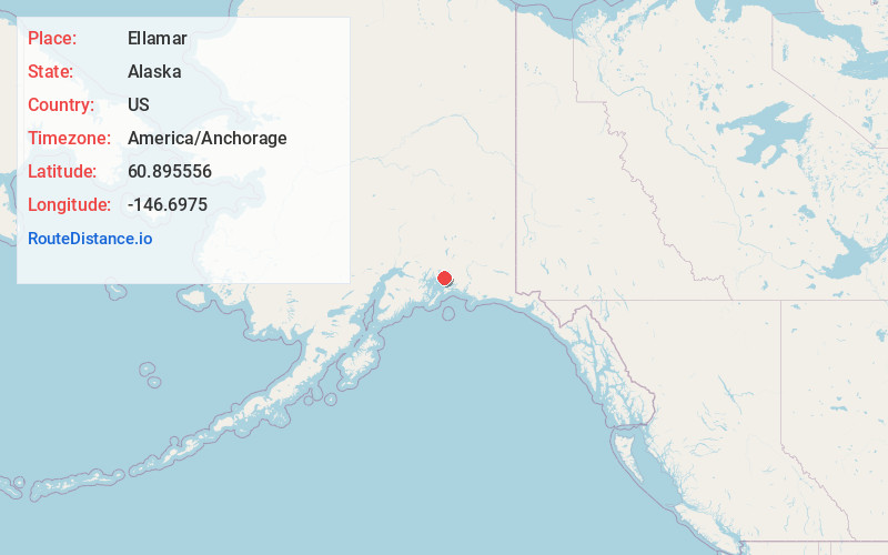Map of Ellamar