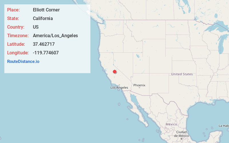 Map of Elliott Corner