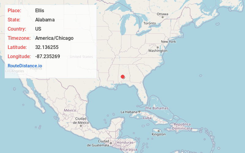 Map of Ellis