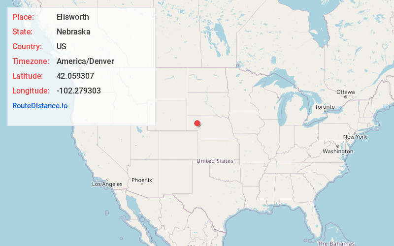 Map of Ellsworth