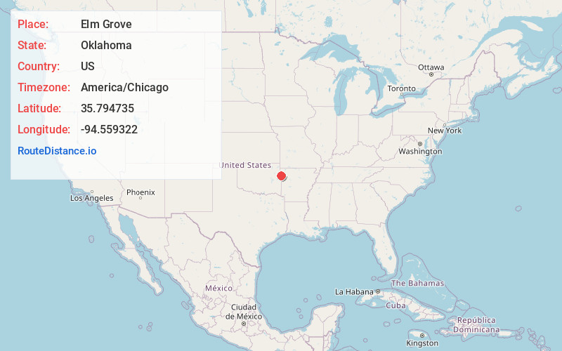 Map of Elm Grove