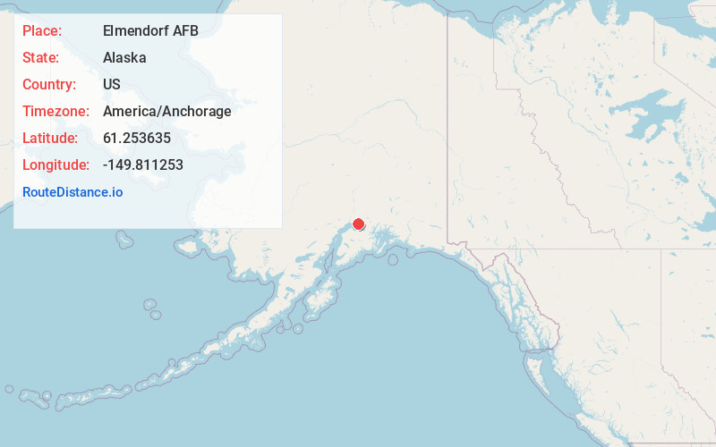 Map of Elmendorf AFB
