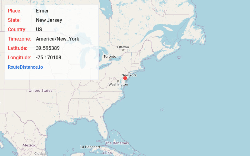 Map of Elmer