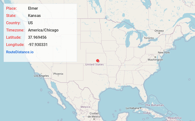 Map of Elmer