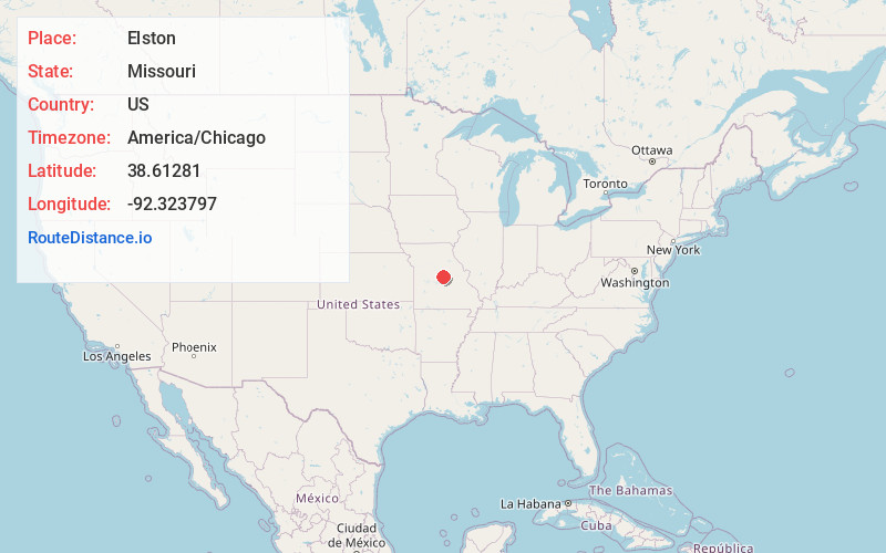 Map of Elston