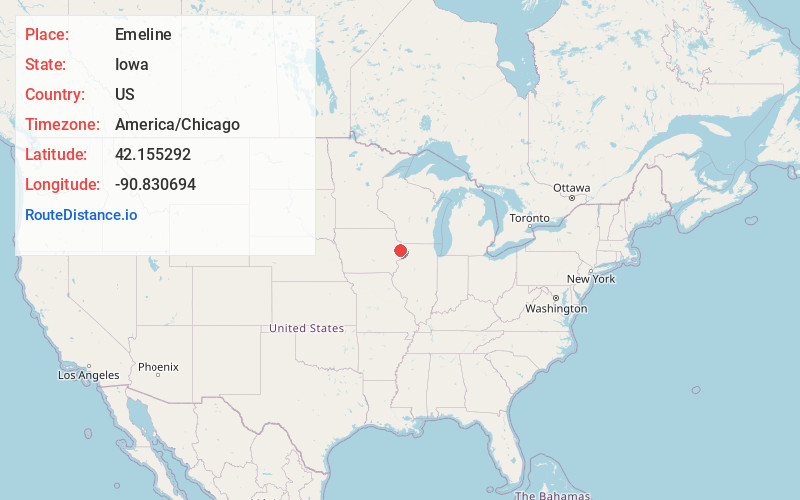 Map of Emeline