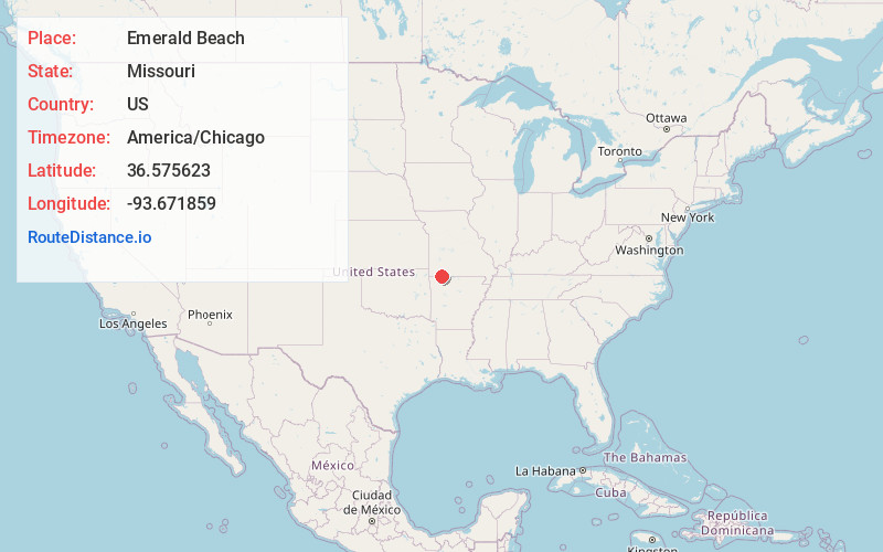 Map of Emerald Beach