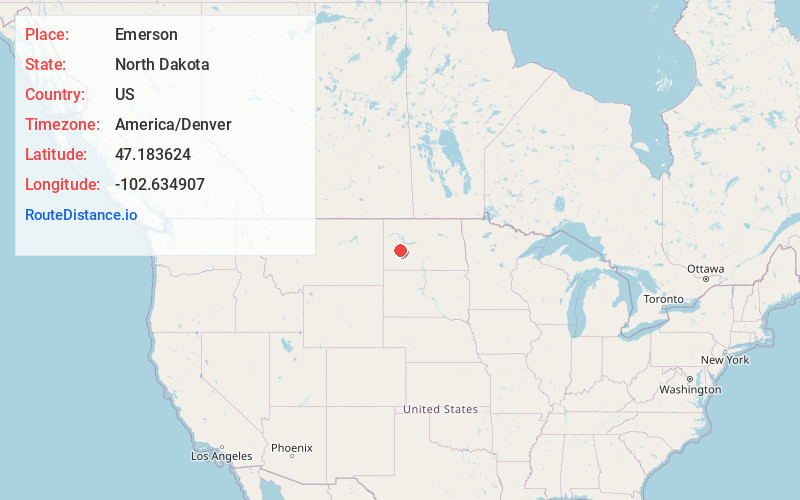 Map of Emerson