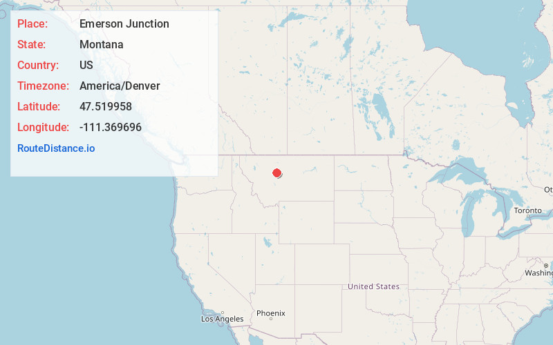 Map of Emerson Junction