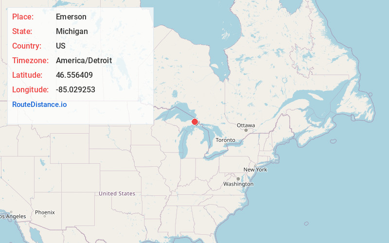 Map of Emerson