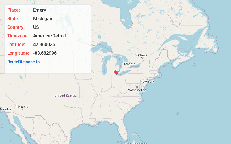 Map of Emery