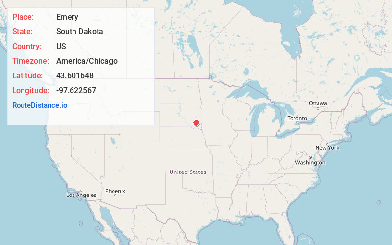Map of Emery