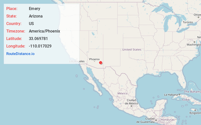 Map of Emery
