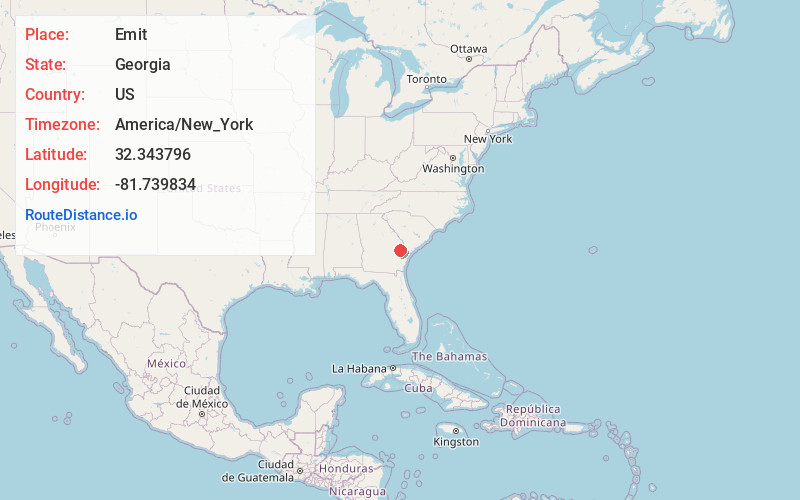 Map of Emit