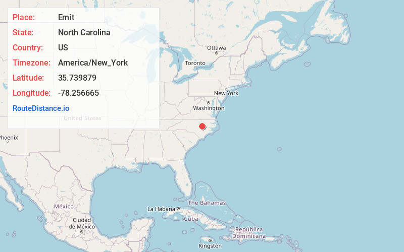 Map of Emit