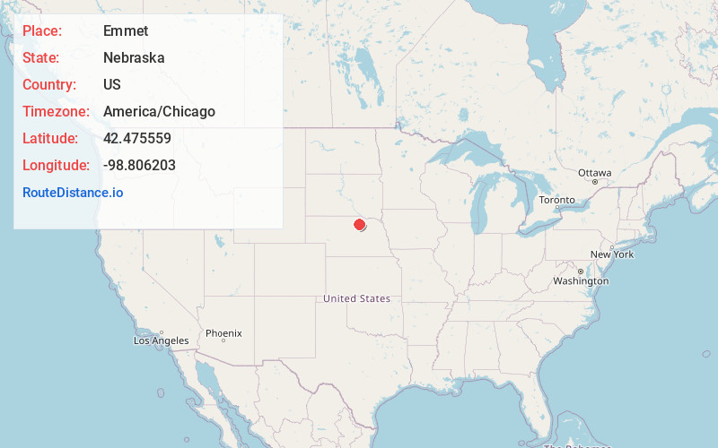 Map of Emmet