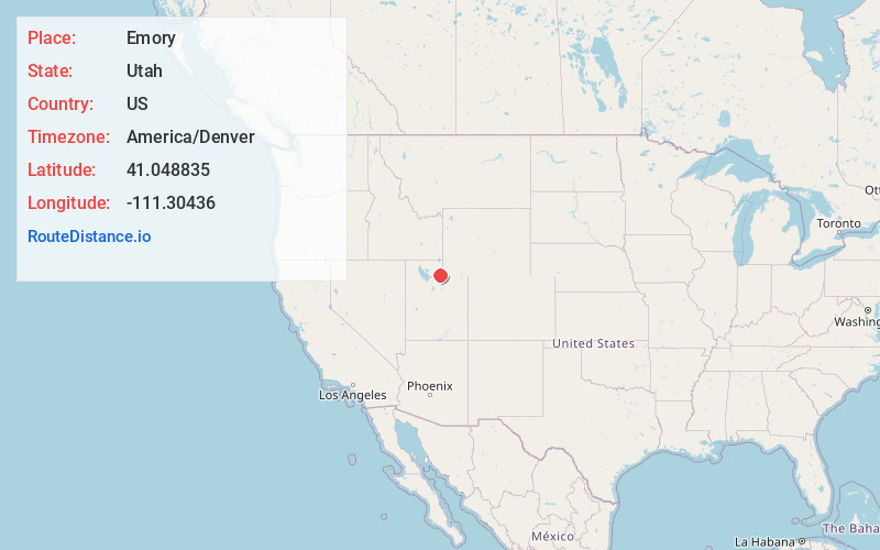 Map of Emory