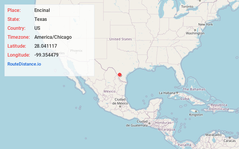 Map of Encinal