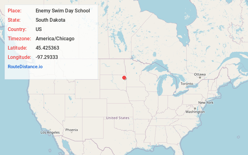 Map of Enemy Swim Day School