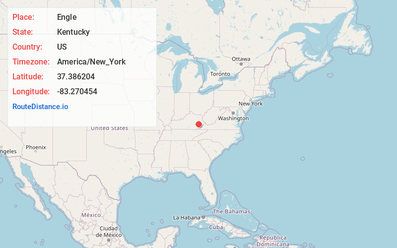Map of Engle