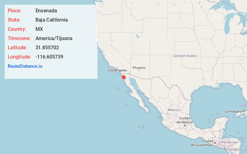 Map of Ensenada