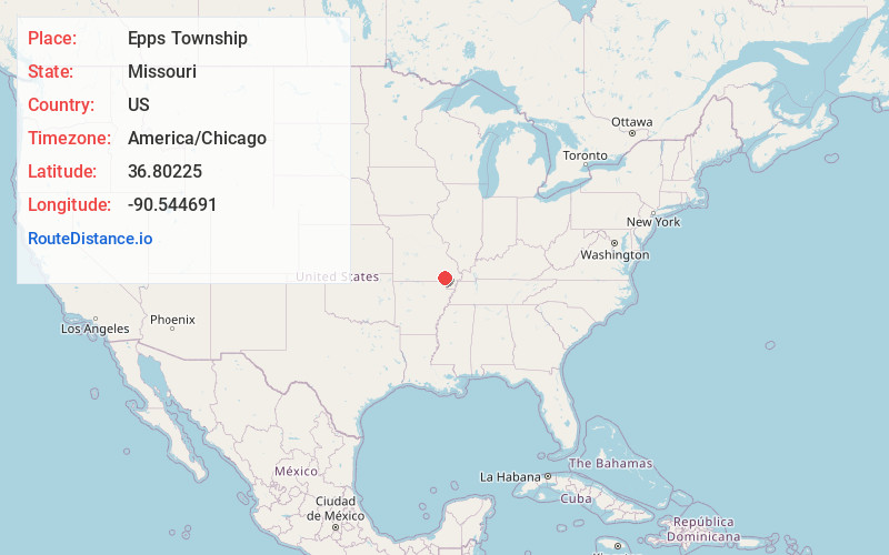 Map of Epps Township